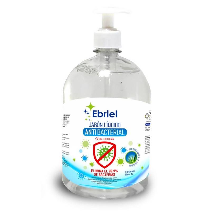 EBRIEL - Jabón Bac liquido frasco 1lt