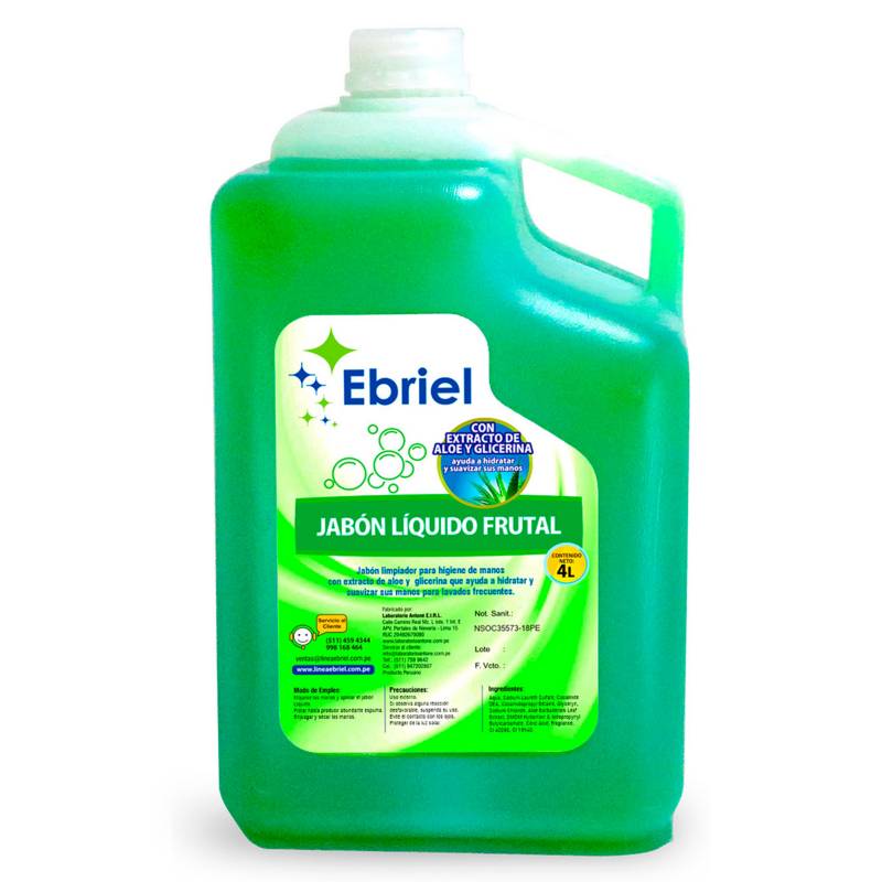 EBRIEL - Jabón Liquido Frutal galón 4lt