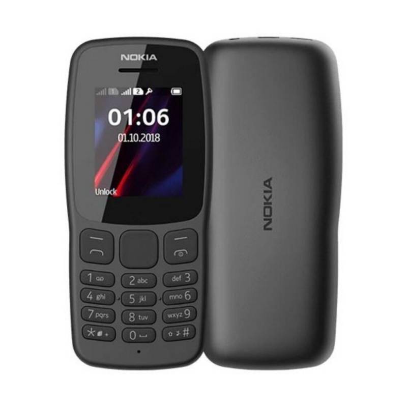 NOKIA - Celular Básico  106  teléfono 2G 1.8"