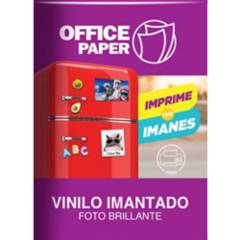 OFFICE PAPER - Vinilo Imantado Brillante 650g por 05 Hojas  A4