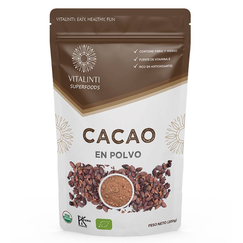 VITALINTI - Cacao en Polvo Orgánico 200gr