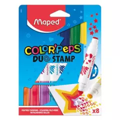 MAPED - Plumones Colorpeps Duo Stamp X8