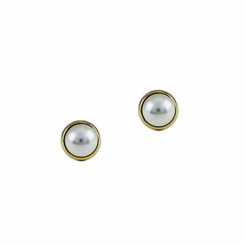 Aretes Dalia Brillante - oro de 18k - Baby Gold Peru