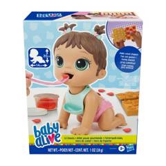 BABY ALIVE - Muñeca Baby Alive Bebé Hora de Comer Castaña