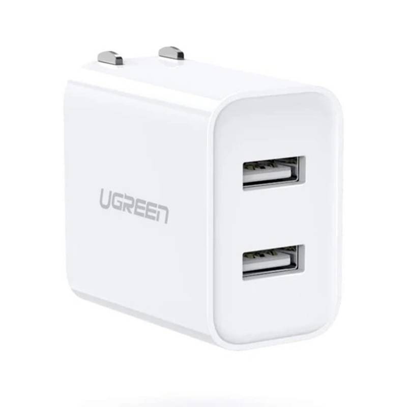 UGREEN - Cargador Pared USB Doble Puerto 3.1A Blanco