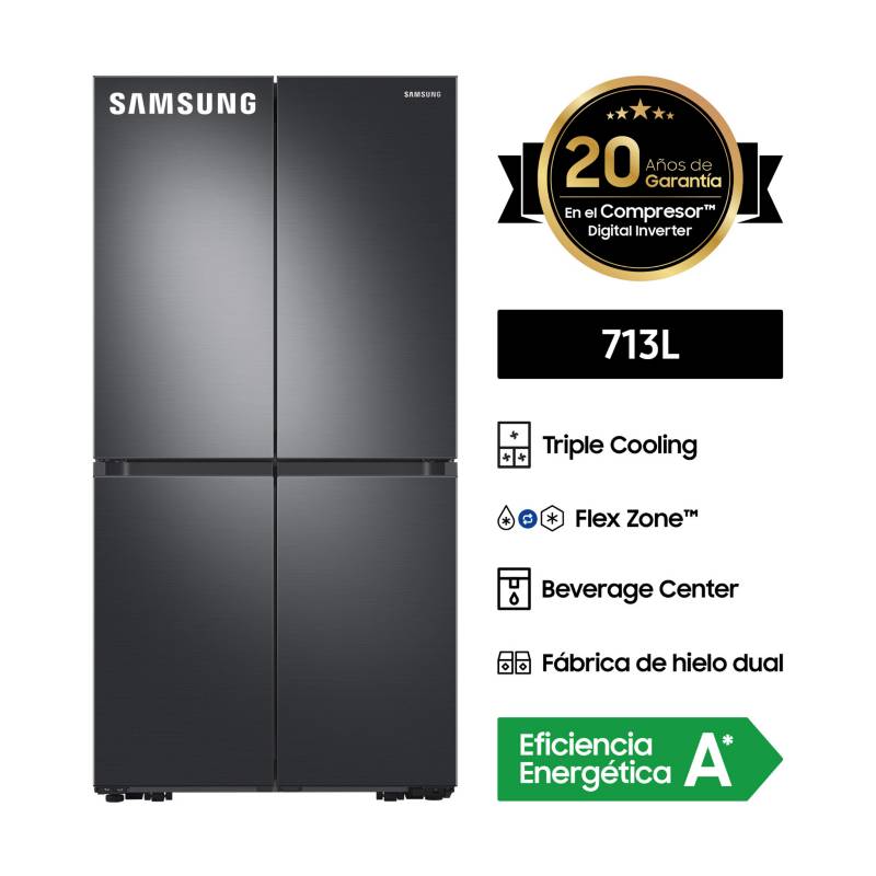 SAMSUNG - Refrigeradora Samsung French Door 713Lt RF71A9671SG