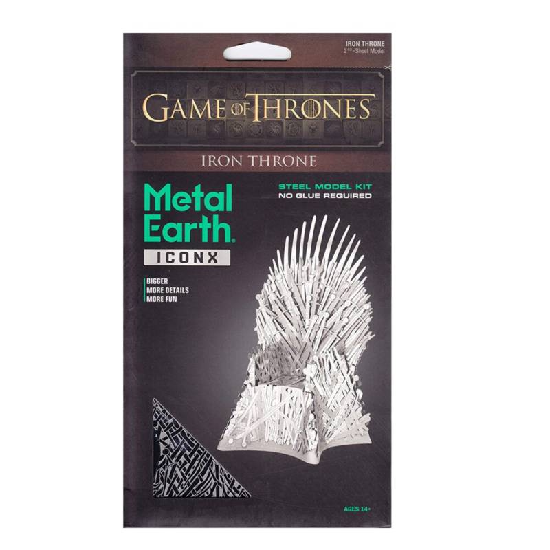 Game Of Thrones Trono De Hierro Modelo 3d Armable Metal Falabella Com