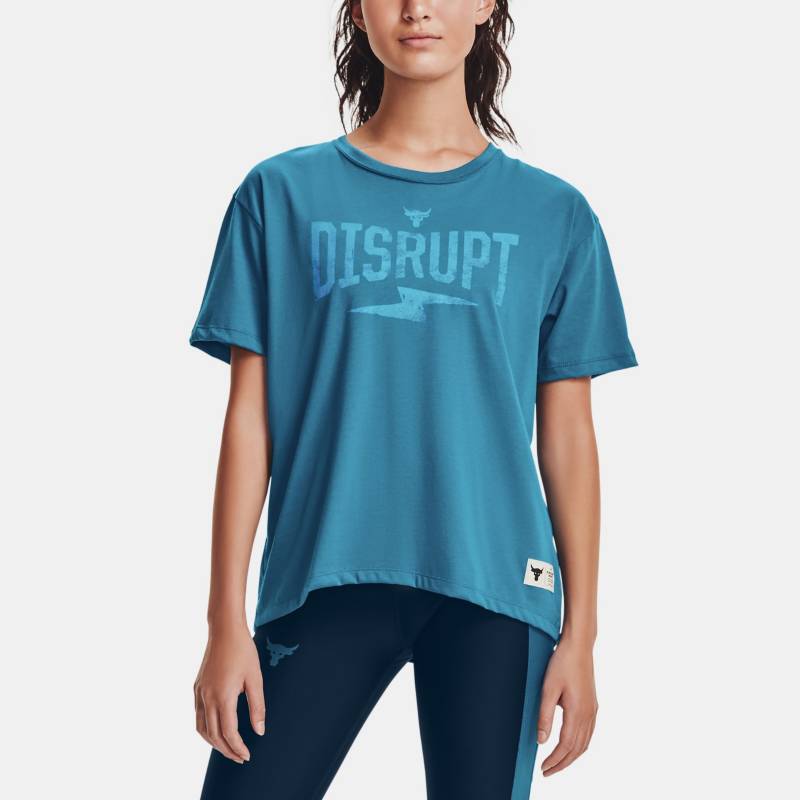 UNDER ARMOUR - Polo Project Rock Disrupt SS Training Mujer 
