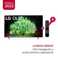 LG - Televisor 55" LG OLED 4K Ultra HD ThinQ AI OLED55A1PSA (2021)