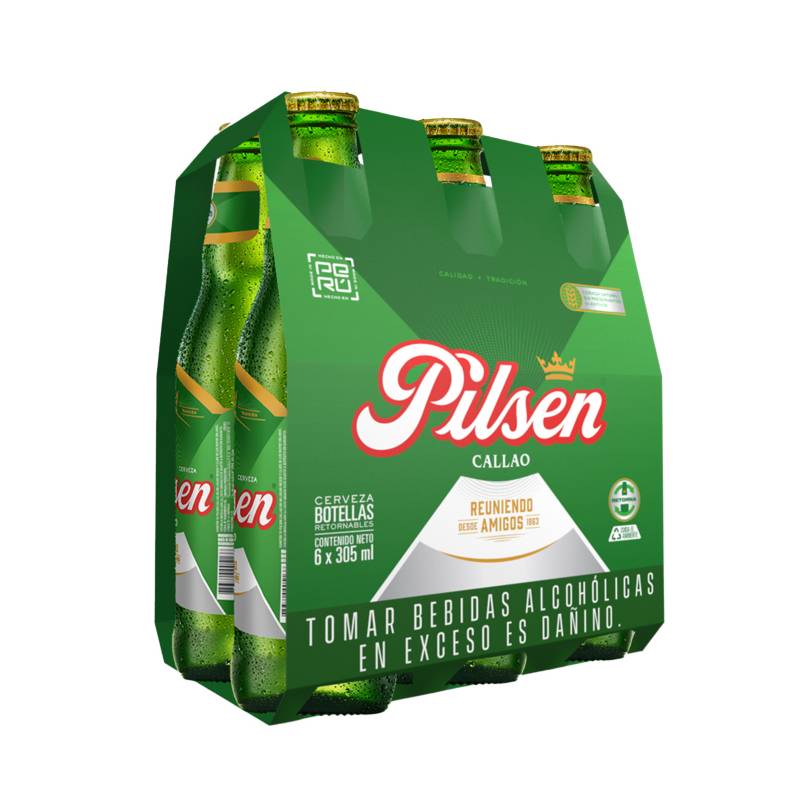 PILSEN CALLAO - Six Pack Cerveza Pilsen Callao 305ml