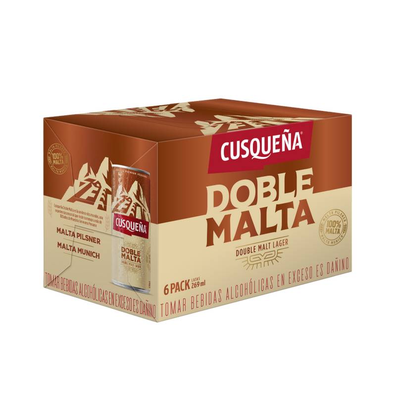 CUSQUEÑA - Six Pack Cerveza Cusqueña Doble Malta 269ml