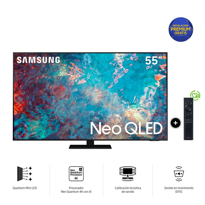SAMSUNG - Televisor Samsung Smart TV 55" Neo QLED 4K Mini LED QN55QN85AAGXPE 