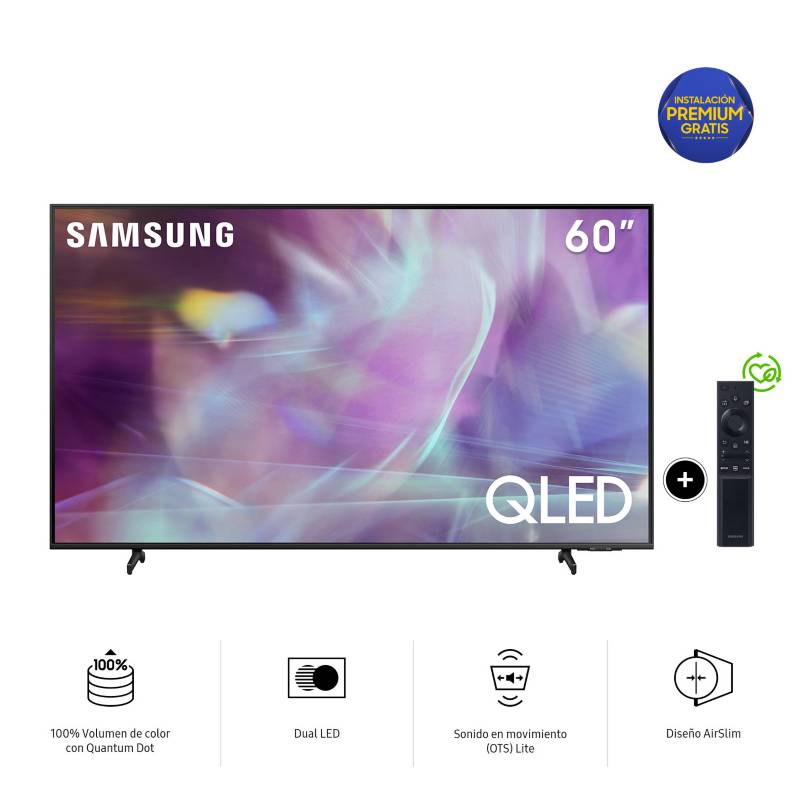 SAMSUNG - Televisor Samsung Smart TV 60" QLED 4K QN60Q60AAGXPE 