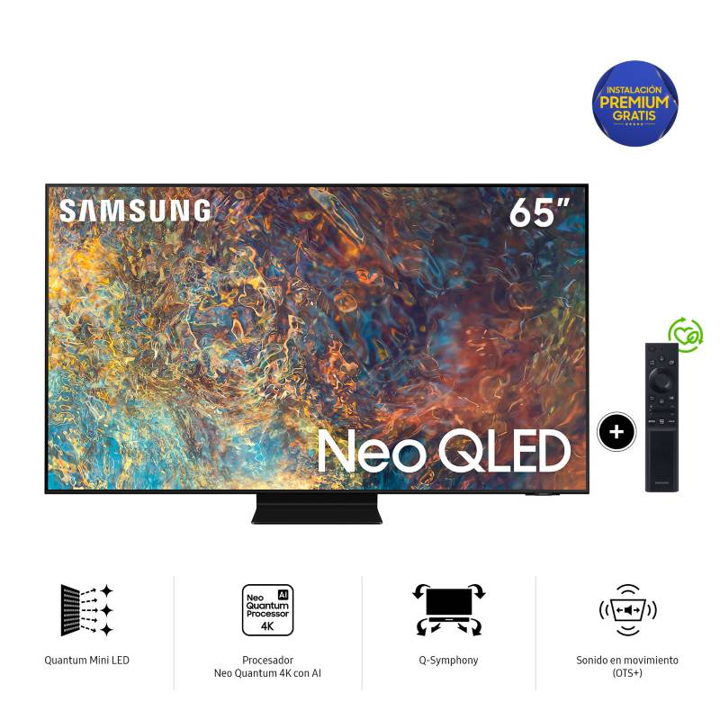 SAMSUNG - Televisor Samsung Smart TV 65" Neo QLED 4K Mini LED QN65QN90AAGXPE 