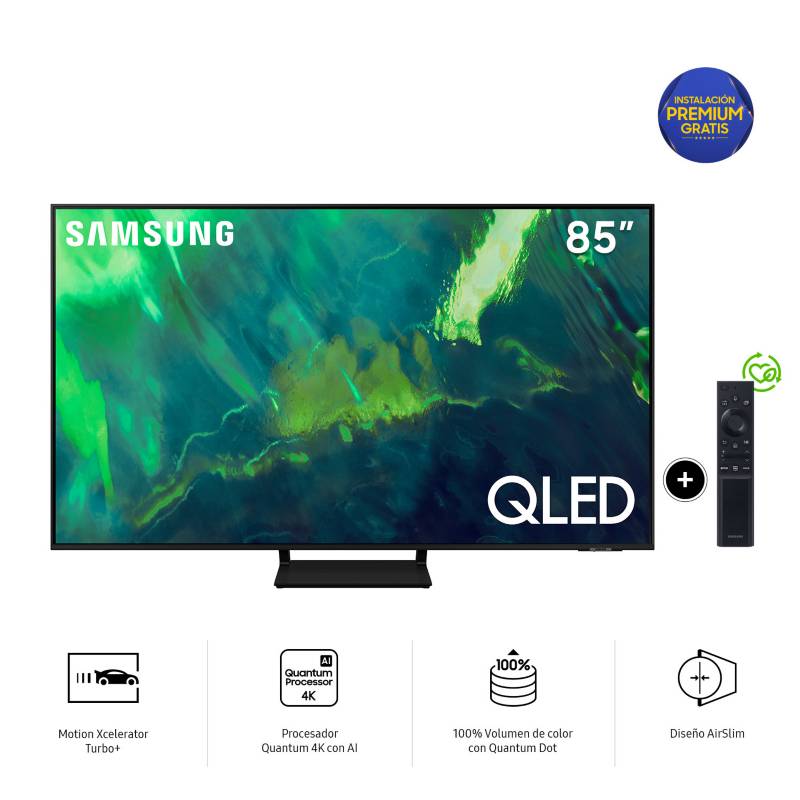SAMSUNG - Televisor Samsung Smart TV 85" QLED 4K QN85Q70AAGXPE 