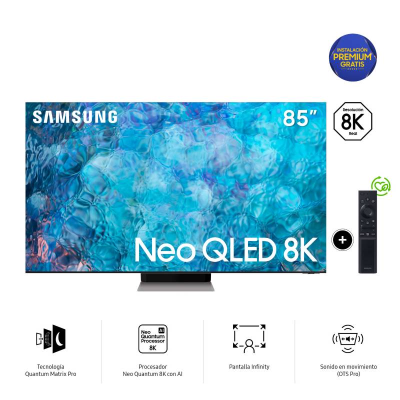 SAMSUNG - Televisor Samsung Smart TV 85" Neo QLED 8K Mini LED QN85QN900AGXPE