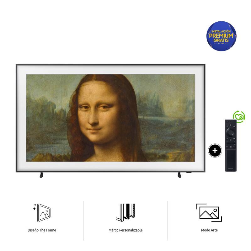 SAMSUNG - Televisor Samsung Smart TV 50" The Frame QLED 4K QN50LS03AAGXPE 