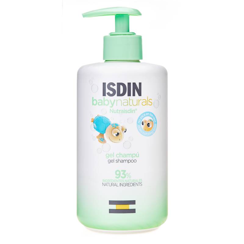 ISDIN - ISDIN Babynaturals Gel Champú 400ML - Gel shampoo suave para la piel y el cabello del bebé