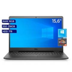 DELL - Laptop Inspiron3505 15.6" HD R5-3450 16GB 1TB+256GB W10