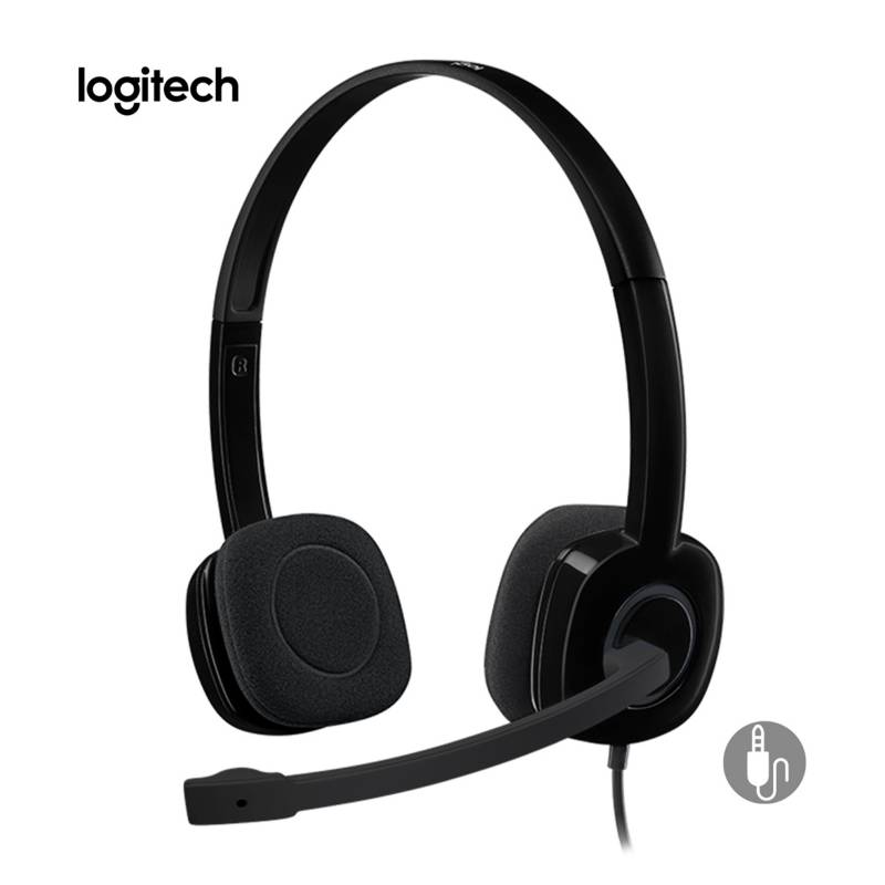 LOGITECH - Audifono Logitech H151 Cable 3.5 mm con Micrófono y Controles