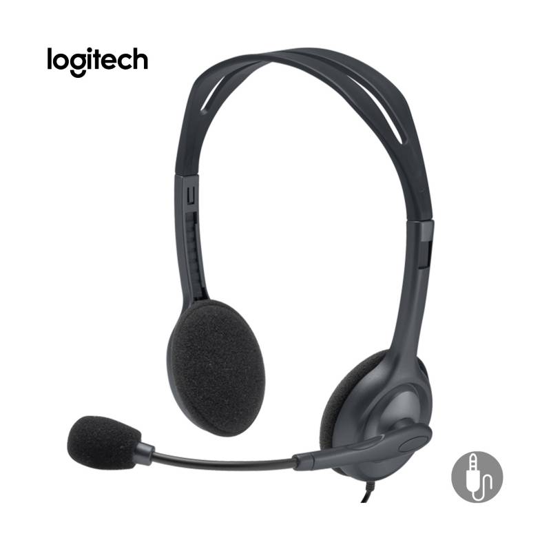 LOGITECH - Audifono Logitech H111 Cable 3.5 mm con Micrófono Multidispositivo