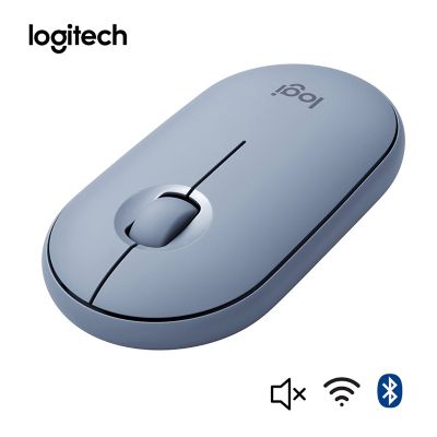Mouse Logitech Pebble M350 Bluetooth Wireless Silencioso Azul
