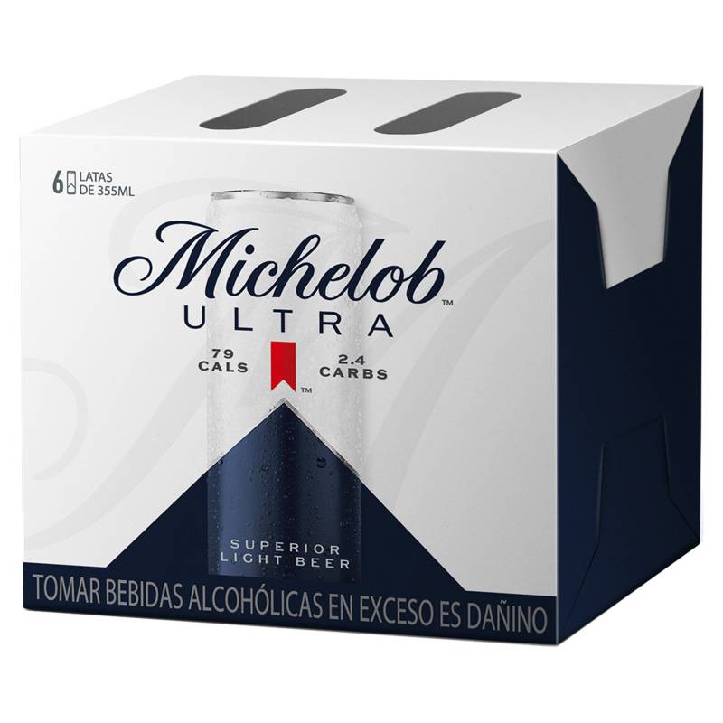 MICHELOB ULTRA - Six Pack Cerveza Michelob Ultra 355ml