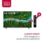 LG - Televisor 55" LG UHD 4K Ultra HD ThinQ AI 55UP7750PSB (2021)