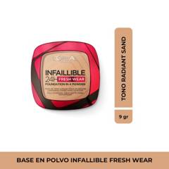LOREAL - Polvos Compactos Infallible 24H Fresh Wear Tono Randiant Sand 9g L'Oréal Paris Maquillaje