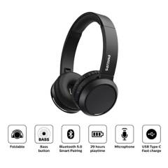 PHILIPS - Audífonos On Ear con Micrófono Bluetooth 5.0 TAH4205