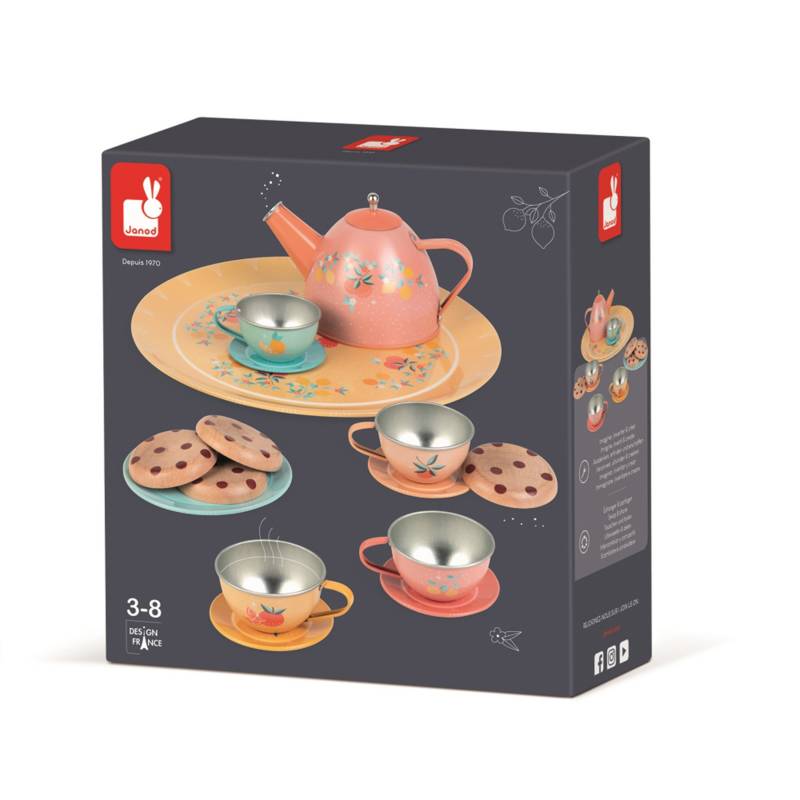 Juego de té para niños metal