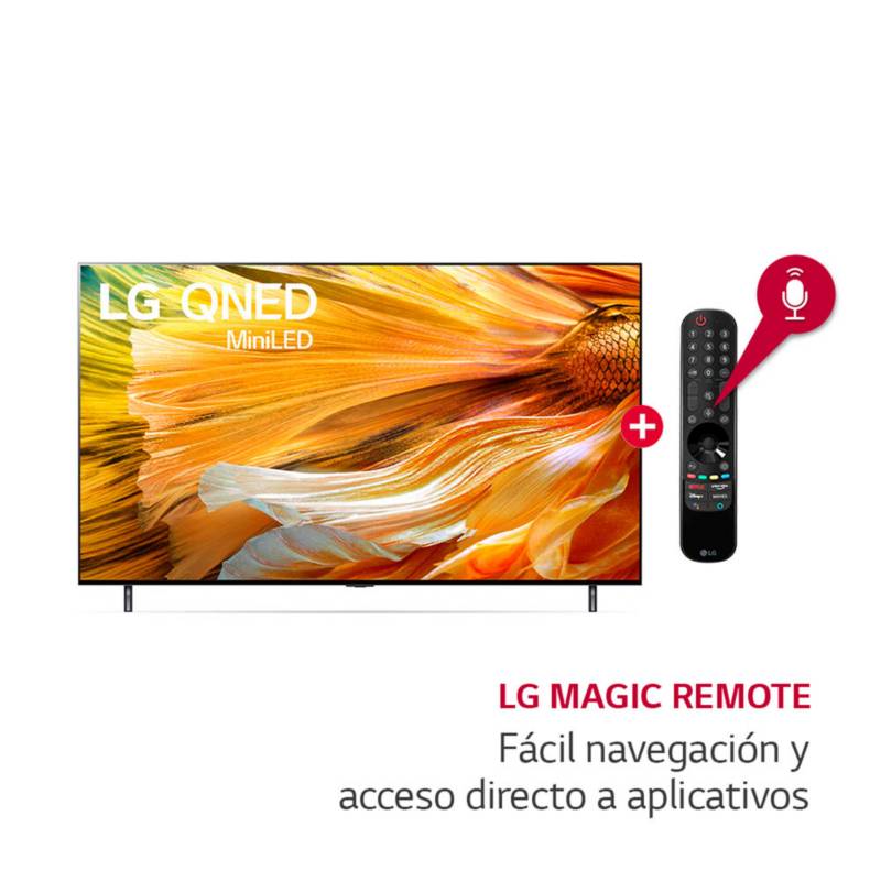 LG - Televisor 75" LG MINI LED 4K Ultra HD ThinQ AI 75QNED90PSA   