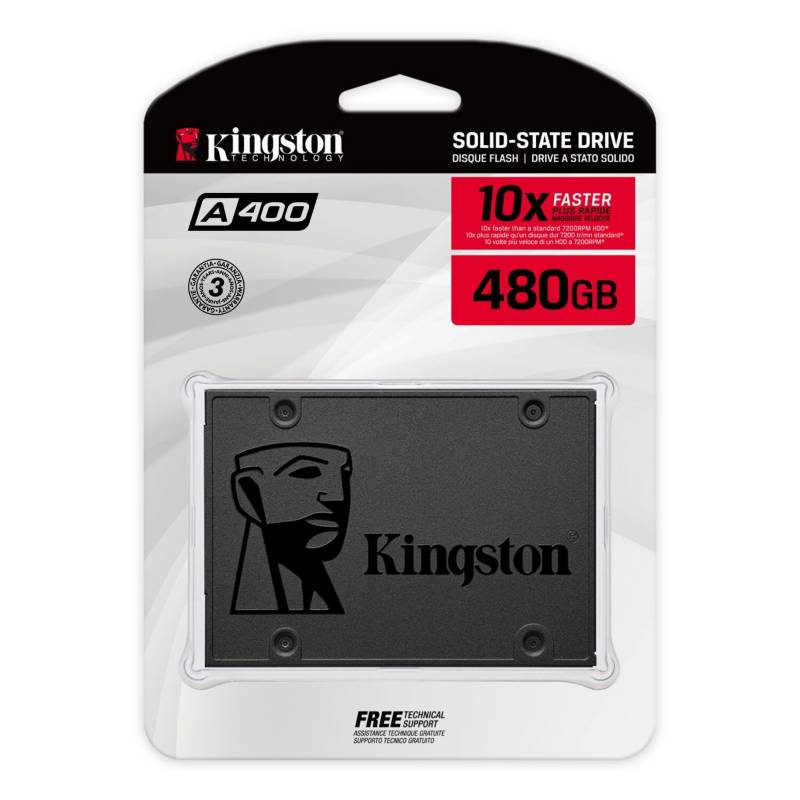 KINGSTON - Disco Duro Solido 480GB SATA SA400S37/480G