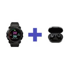 GENERICO - Combo Smart Watch + Audífonos Bluetooth A7S