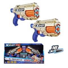 X-SHOT - Pack de Lanzadores de Dardos Reflex Edición Dorada