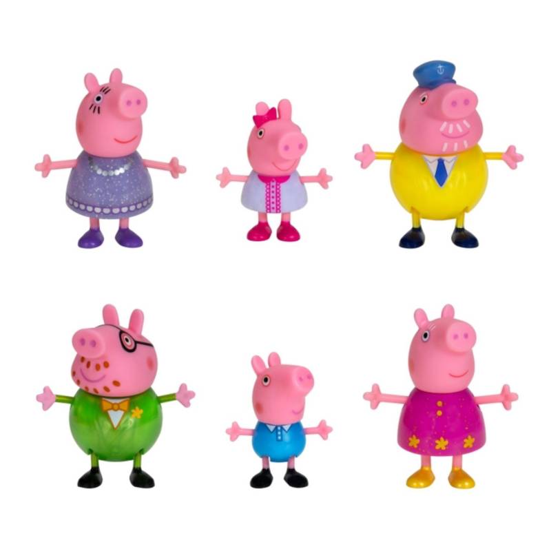 PEPPA PIG - Pack de Figuras Peppa y su Familia