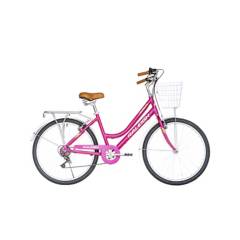Bicicleta De Paseo Fiore Aro 26 Mujer Color Rosado