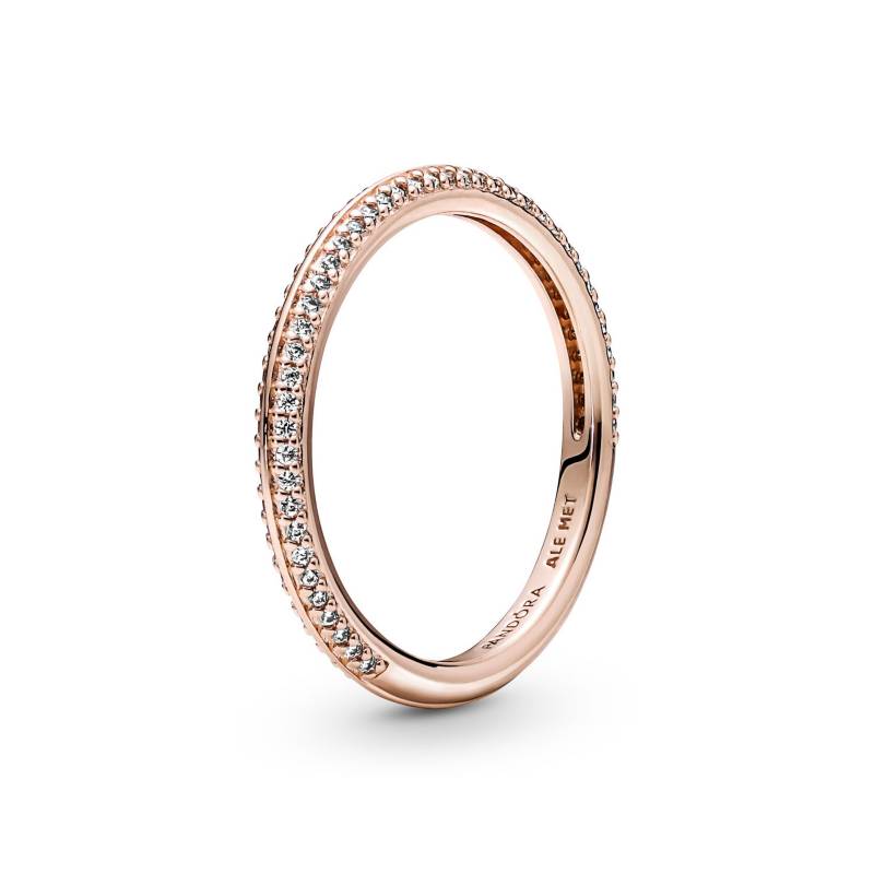 Anillo Pav en Oro Rosa 14K PANDORA falabella