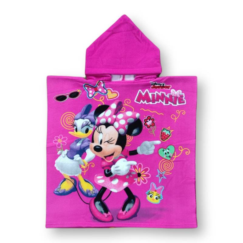 Disney Minnie Mouse Niñas de Traje de Baño & Juego Poncho Con Capucha Toalla 