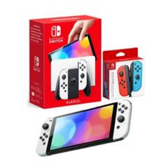 NINTENDO - Consola Nintendo Switch Oled Blanco + Joy Con
