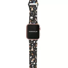 HORRORLAB - Correa 42-44mm Apple Watch Black Terrazo