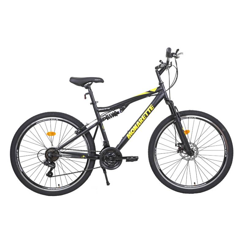MONARETTE - Bicicleta Monarette Gravity Aro 27.5" Negro Amarillo
