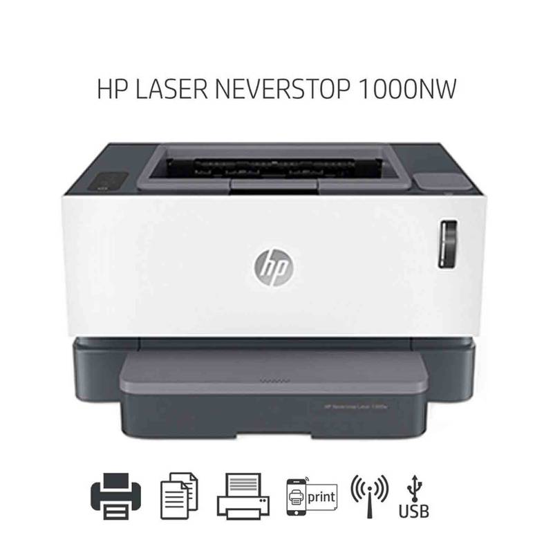 Принтер hp neverstop laser 1000w не видит сеть