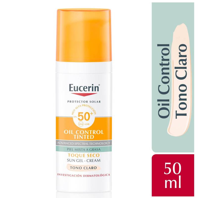 Eucerin - Sun Facial Oil Control Tono Claro 50ml