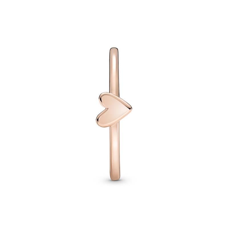 Anillo Coraz n De Dise o Libre Recubrimiento En Oro Rosa 14k