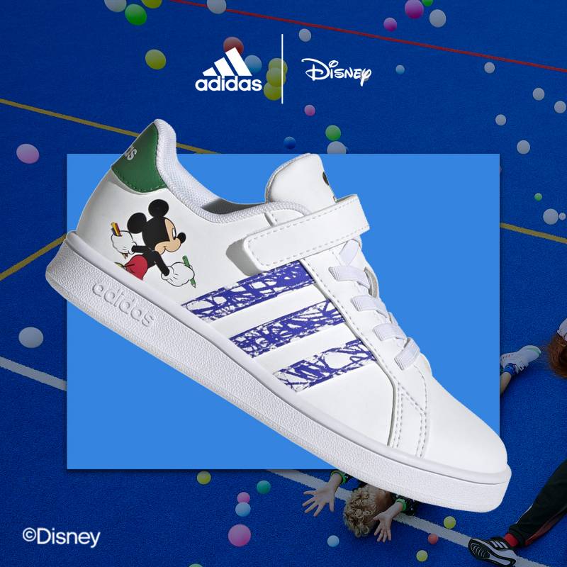 Zapatillas Urbanas Niño adidas Grand Court by Disney Mickey Mouse اسم جواهر مزخرف
