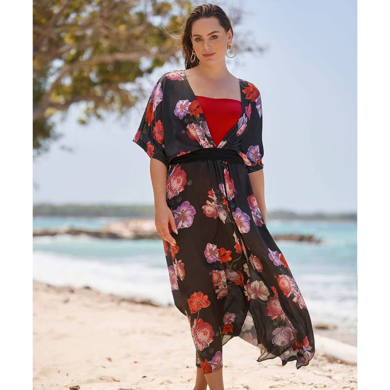 LEONISA - Kimono Multifuncional Estampado con Correa Ajustable Leonisa