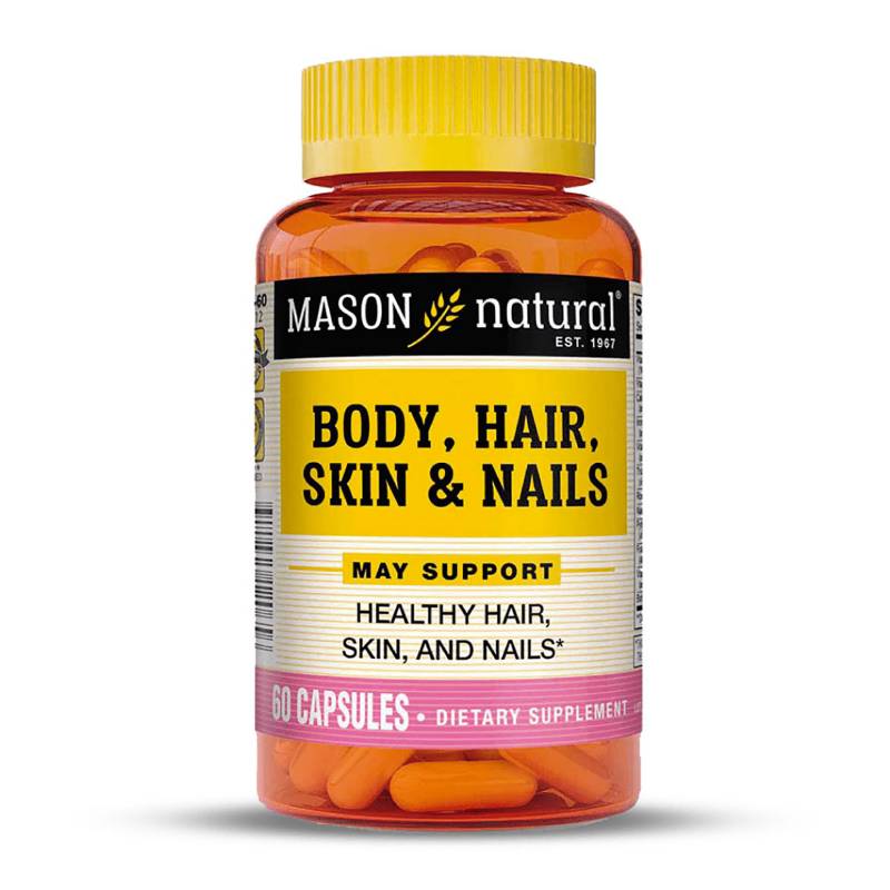 MASON NATURAL - Mason Natural Multivitamínico Cabello Piel Y Uñas 60 Cápsulas