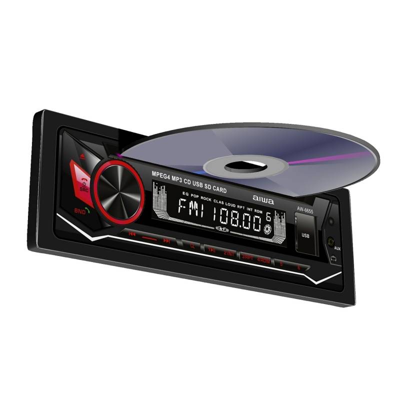 Ripley - AUTORADIO 1 DIN MP3 BLUETOOTH FM USB DESMONTABLE COLOR AZUL