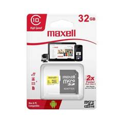 Memoria MicroSD con Adaptador SD 32GB MAXELL